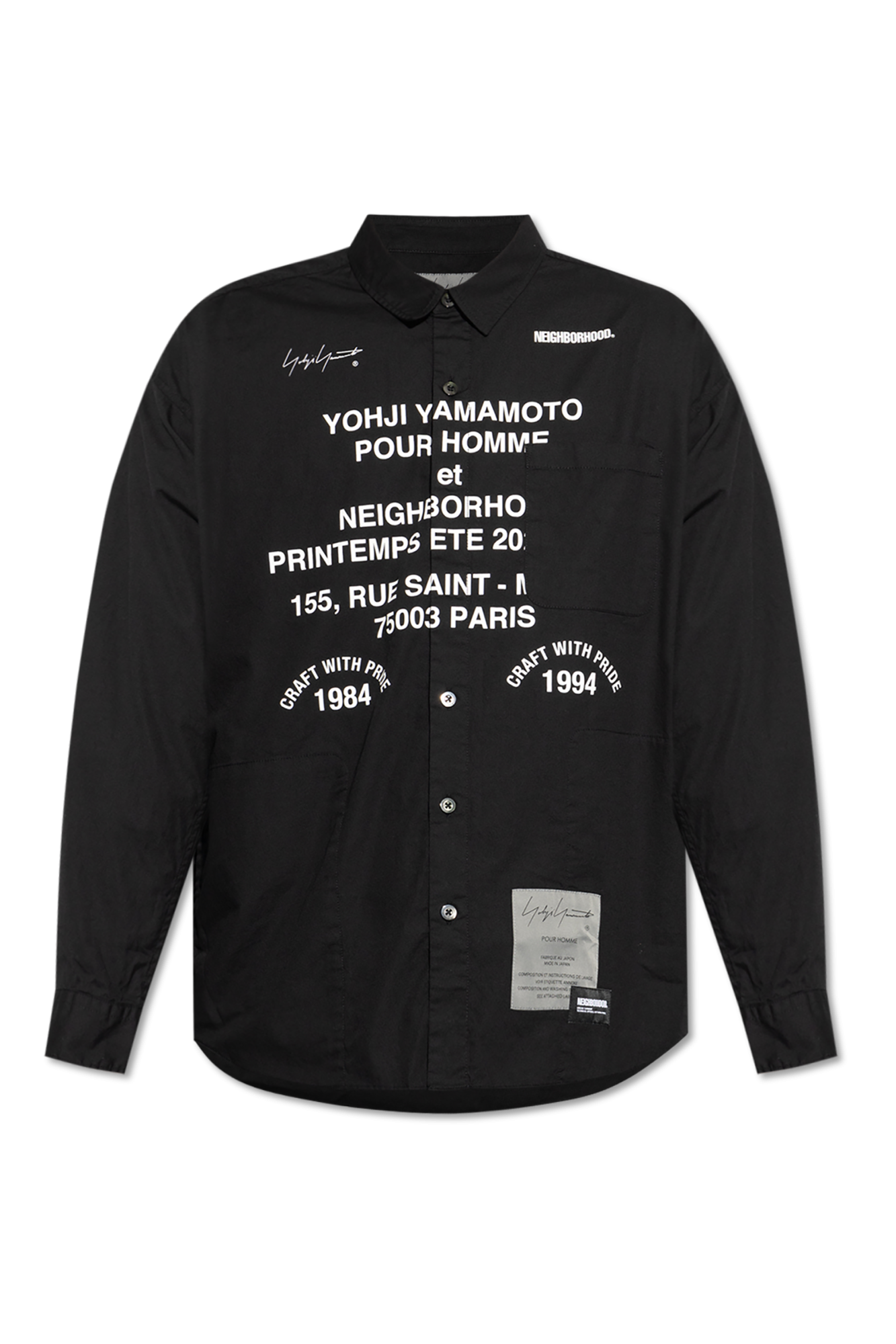 Yohji Yamamoto Shirt with print | Men's Clothing | Vitkac